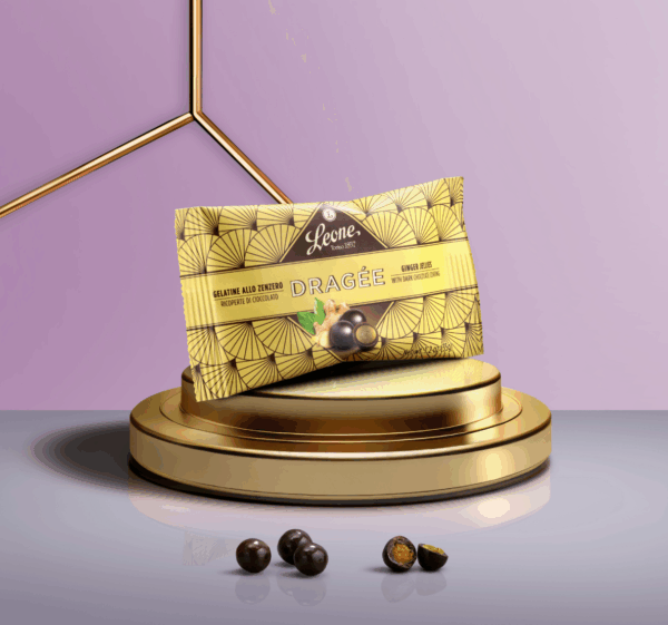 Dragée Gelatine allo Zenzero ricoperte di Cioccolato - Leone