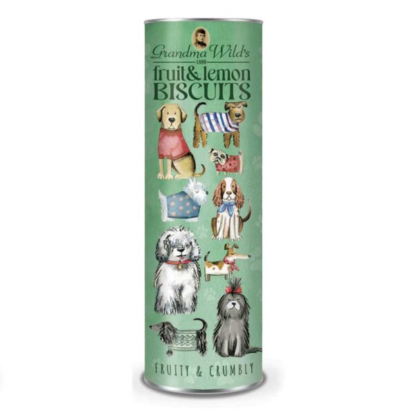 Tubo di Biscotti con Cani